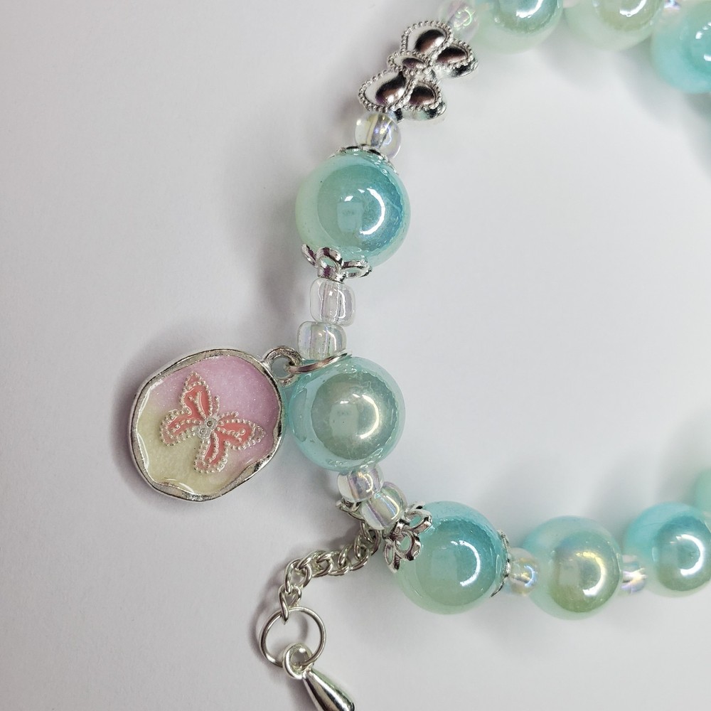 Hand crafted artisan unique gemstone bracelet