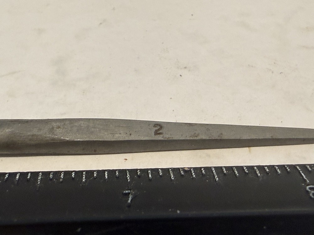 New 6” Swiss Pattern Round File, #2 Cut, 1/4" Diameter