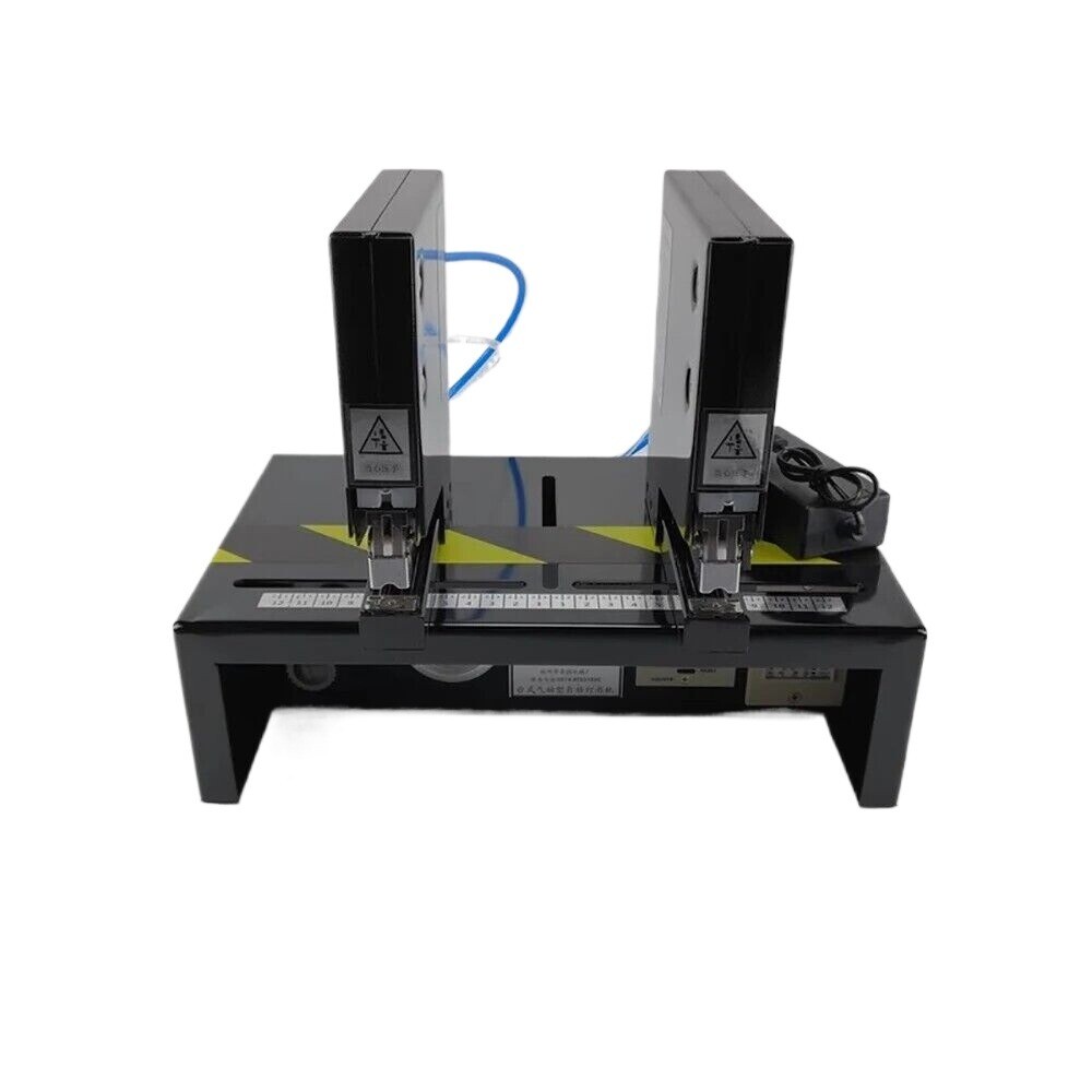 Pneumatic Double Head Automatic Stapler Industrial Auto Binding Machine