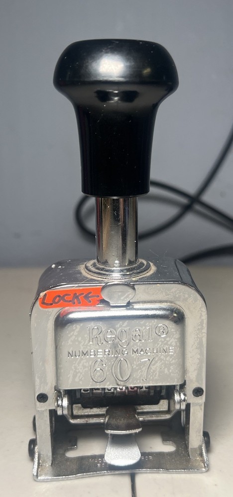 Auto Numbering Machine Number Stamp Chrome 607