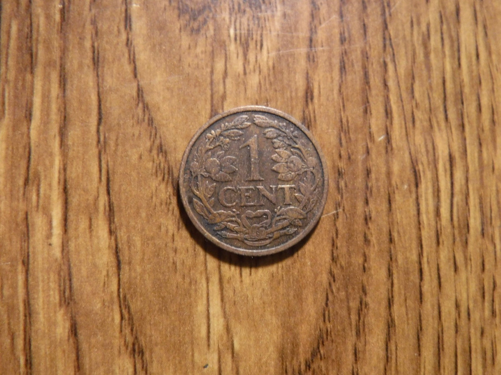 NETHERLANDS 1 CENT 1919 COIN (1163)