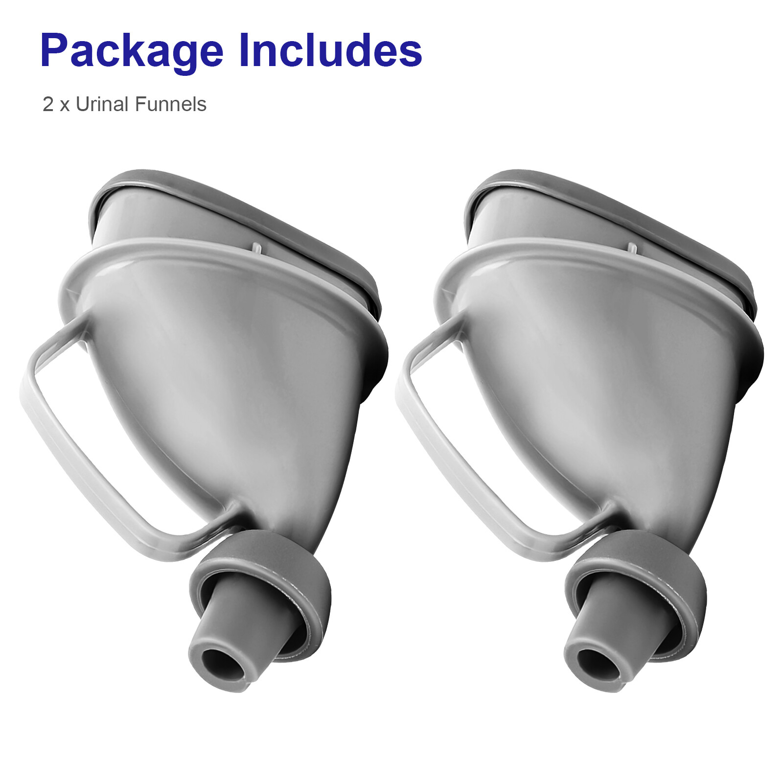 2Pcs Portable Potty Pee Funnel Men Women Emergency Urinal Outdoor Toilet Device