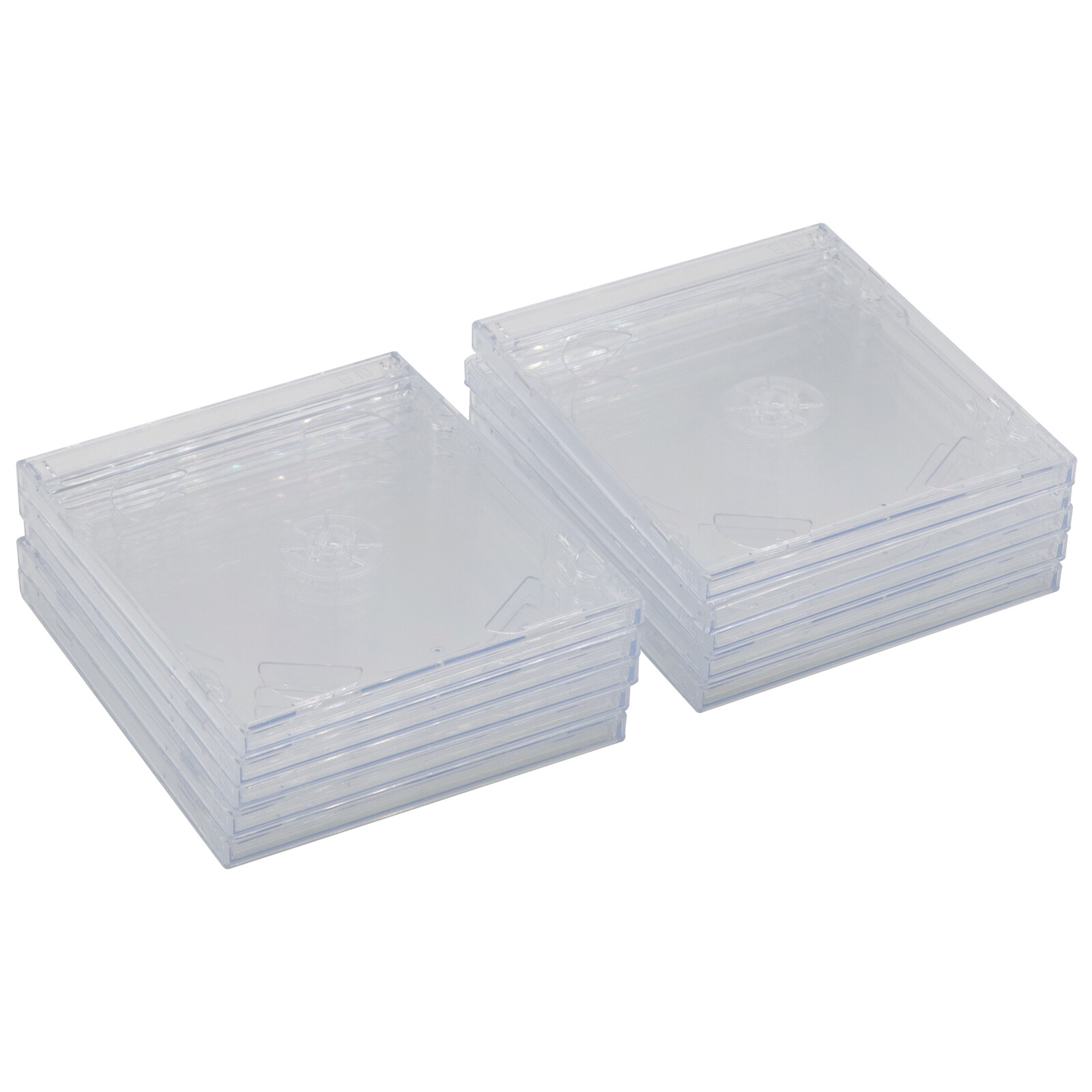 1x STANDARD Double CD Jewel Case 2-Disc with Tray 10.4mm (2 CD) Lots Clear Cover