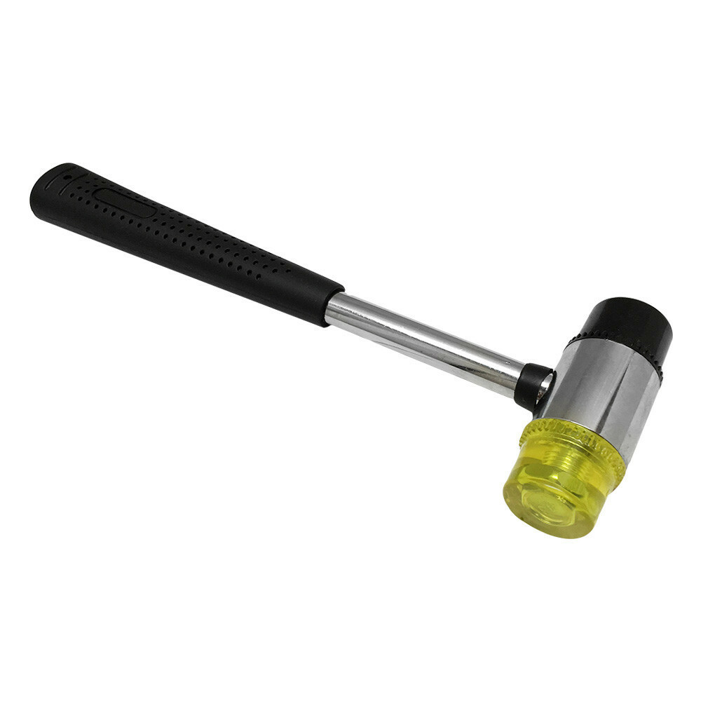 Double Face Soft Rubber Mallet Nonslip Handle 11 inch