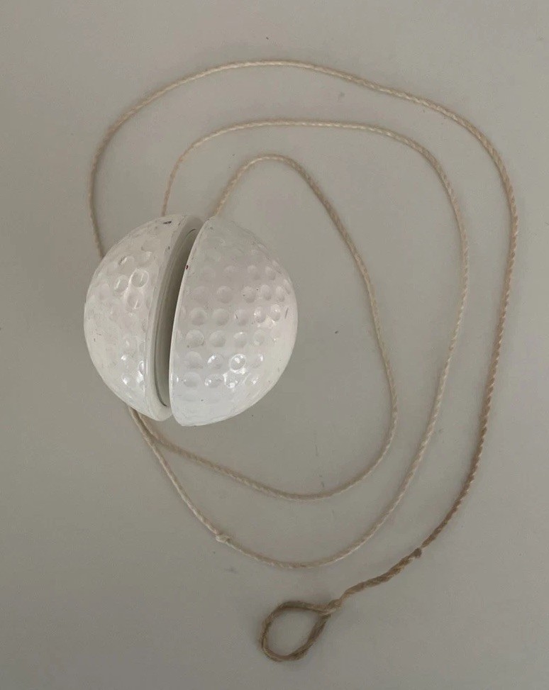 Vintage White Golf Ball Yo-Yo. Very Interesting!!