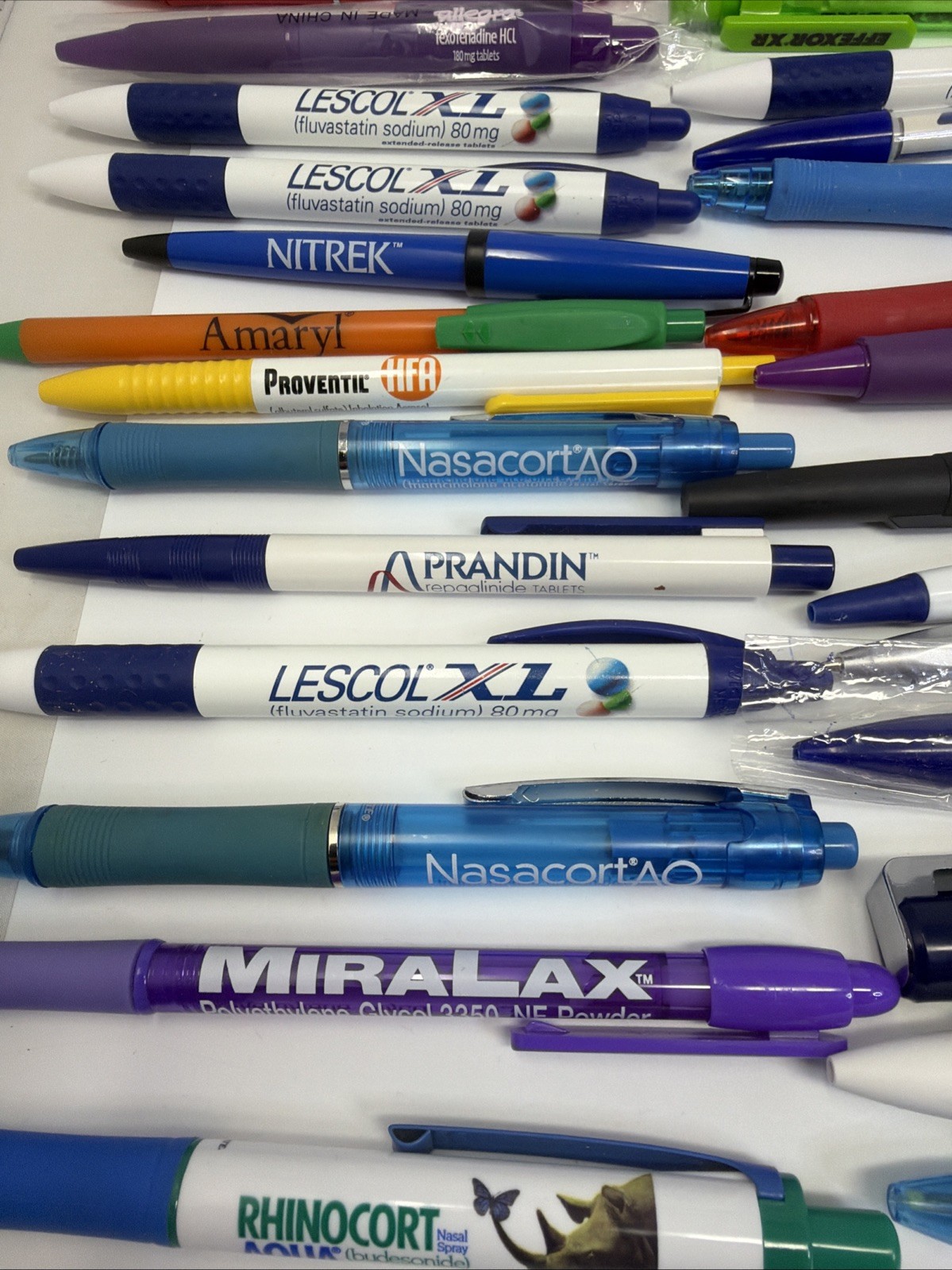 Pharmaceutical Drug Rep Advertising Pens Promo Pens Lot Of Over 50