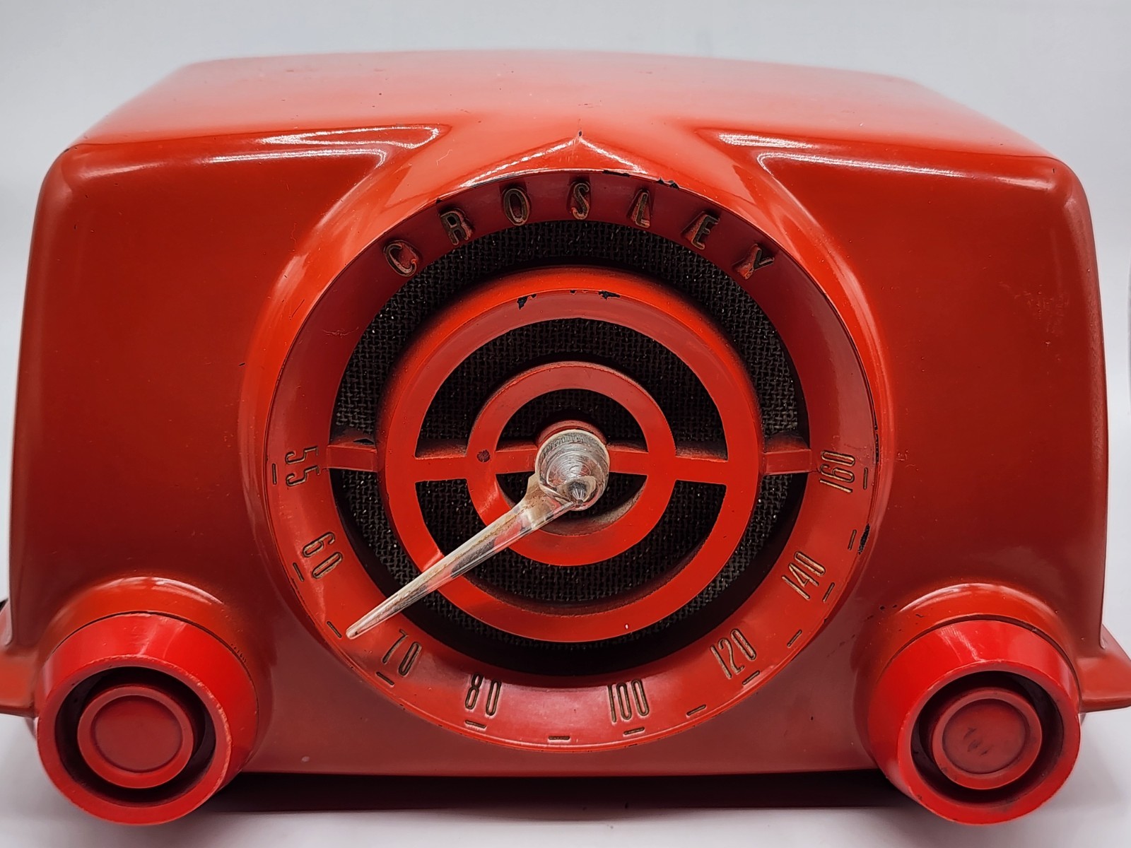 1951 Crosley "Bullseye" Tube Radio Mid-Century Atomic Era Model 11-100 Series