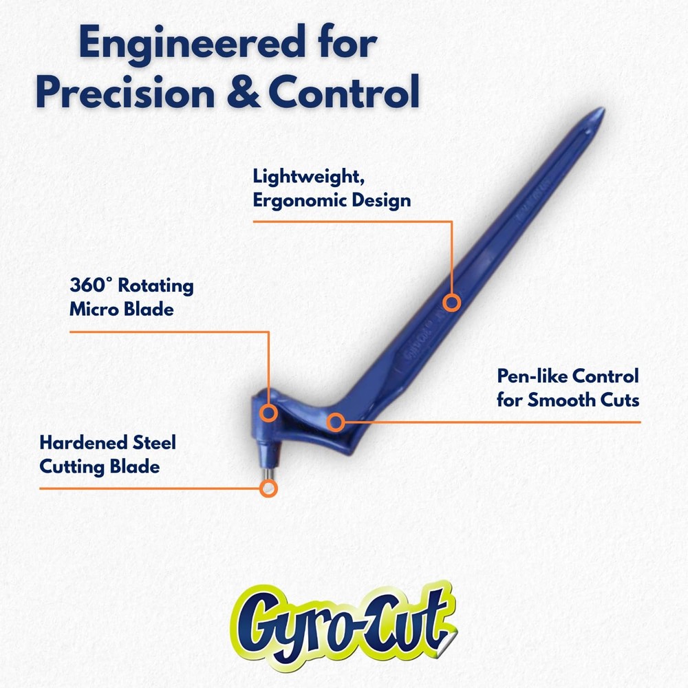 Original – Safe & Precise Craft Cutting Tool with 360° Rotating Cutting Nib &...
