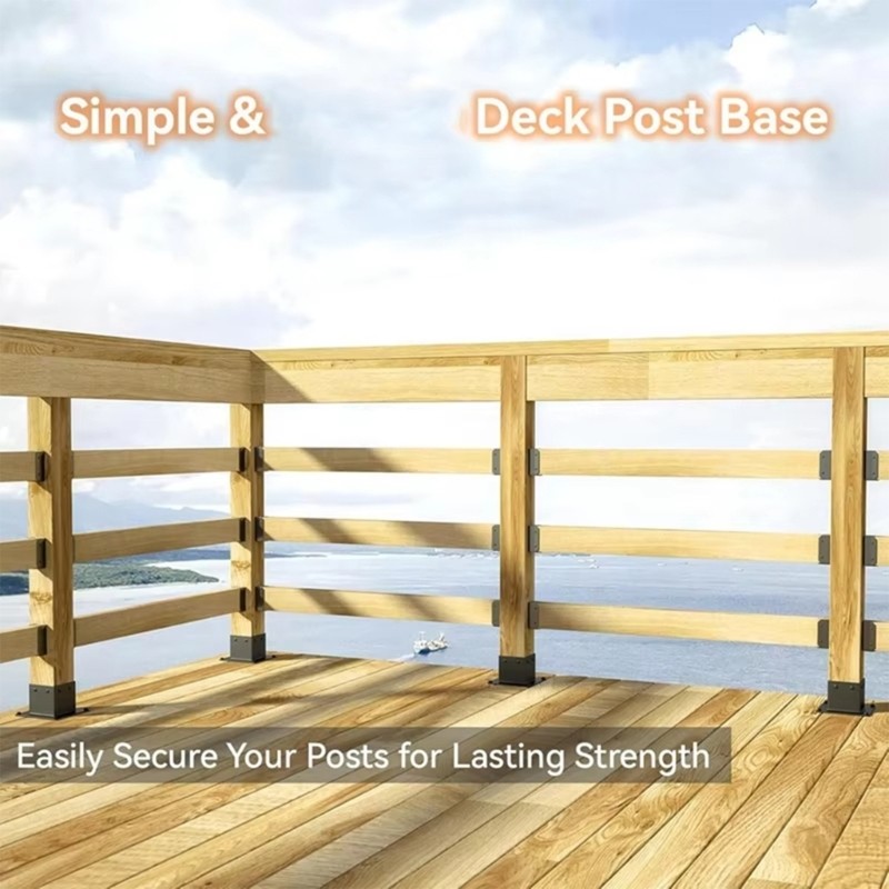 Metal Post Brackets For Outdoor Pergolas Deck Railing Stable Construction