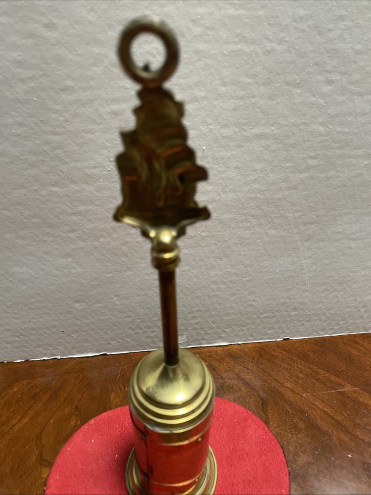 Antique Brass Retractable Fireplace Brush