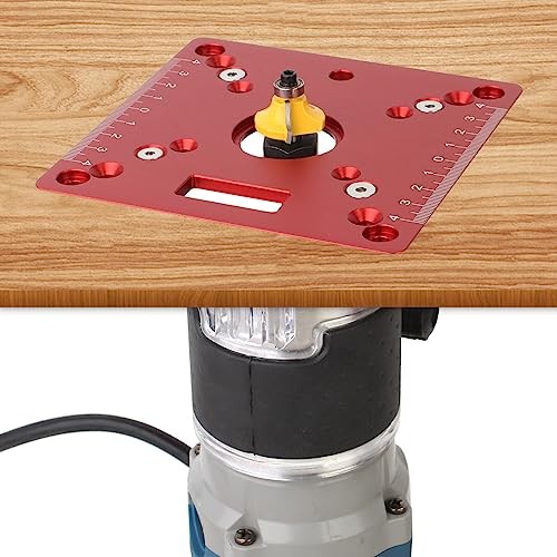 Aluminium Router Table Insert Plate,Mini Square Red(single Insert Plate)