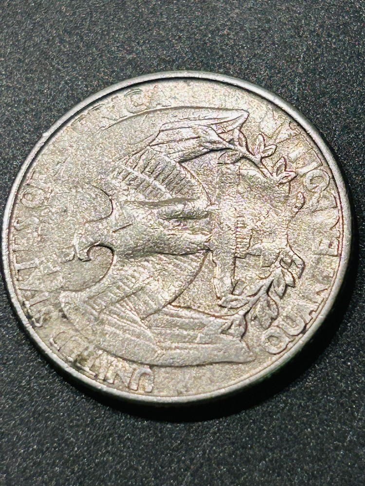 1994 Washington Quarter Massive Struck Through Grease Error Obverse and Reverse