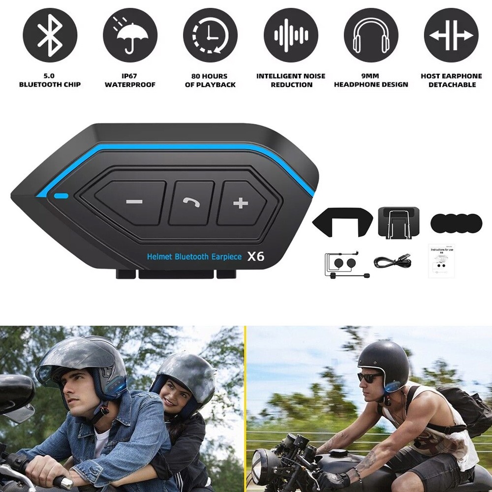 Motorcycle Helmet Headset Wireless Bluetooth Headphone Speaker Automatic Answer