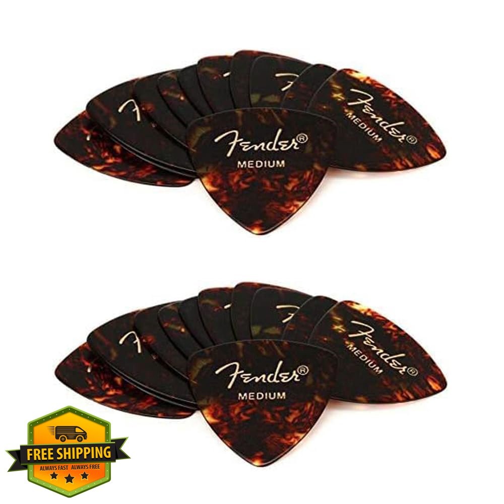 Fender 351 Tortoise Shell Heavy Guitar Picks 24-Pack