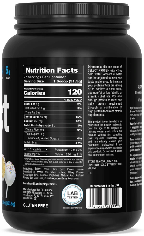 PES Select Protein 2lb- Various Flavors PEScience Whey Blend