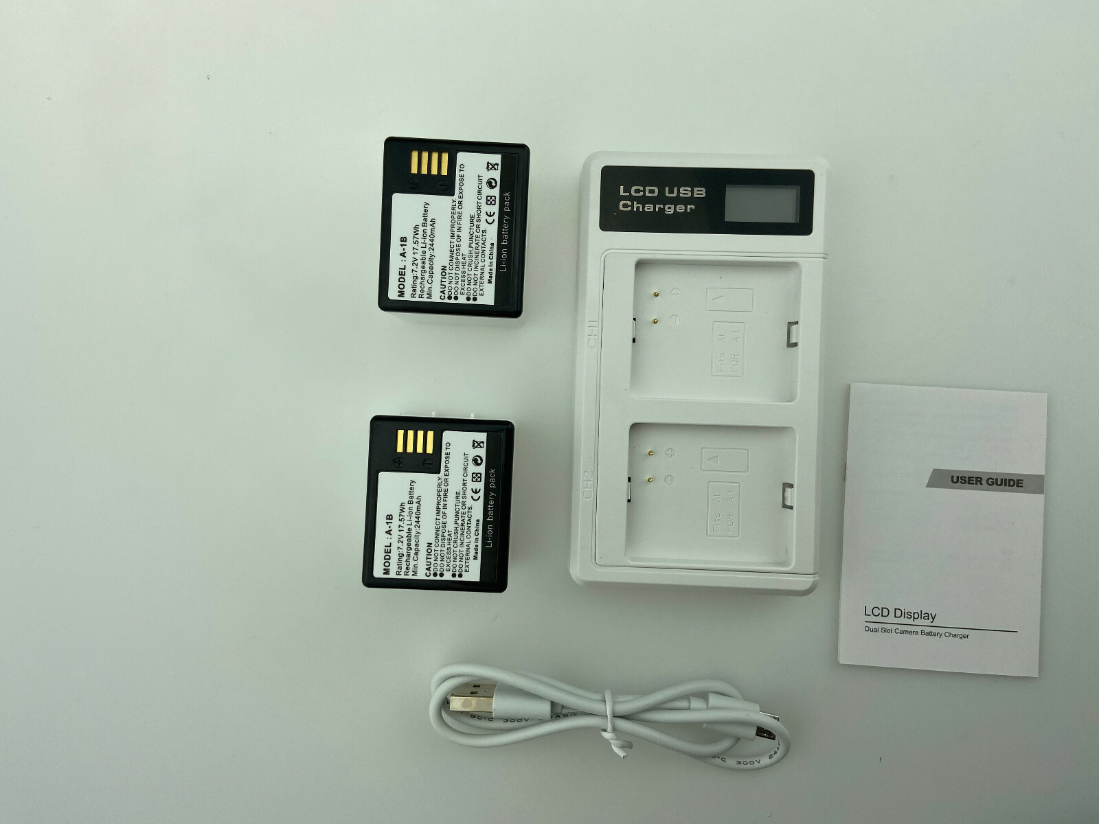 2-Pack A-1B Battery & Dual Charging Station for Arlo Pro Camera VMS4430 VMS4530