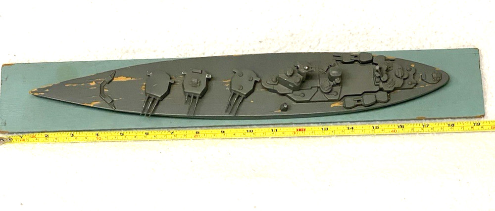 AUTHENTIC WORLD WAR TWO II 2 US NAVY TRAINING MODEL,HMS NELSON,BATTLESHIP,GIFT:)