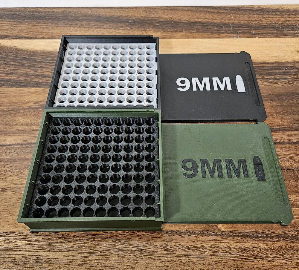 9MM Ammo Box Storage - 100 Rounds