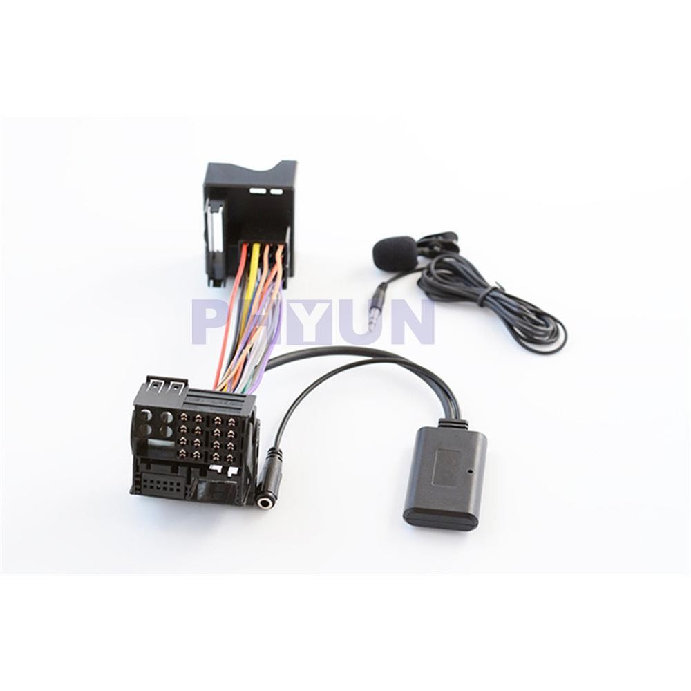 12PIN Aux Bluetooth 5.0 Adapter+ Microphone Cable For BMW X5 X3 Z4 E83 E85 E86