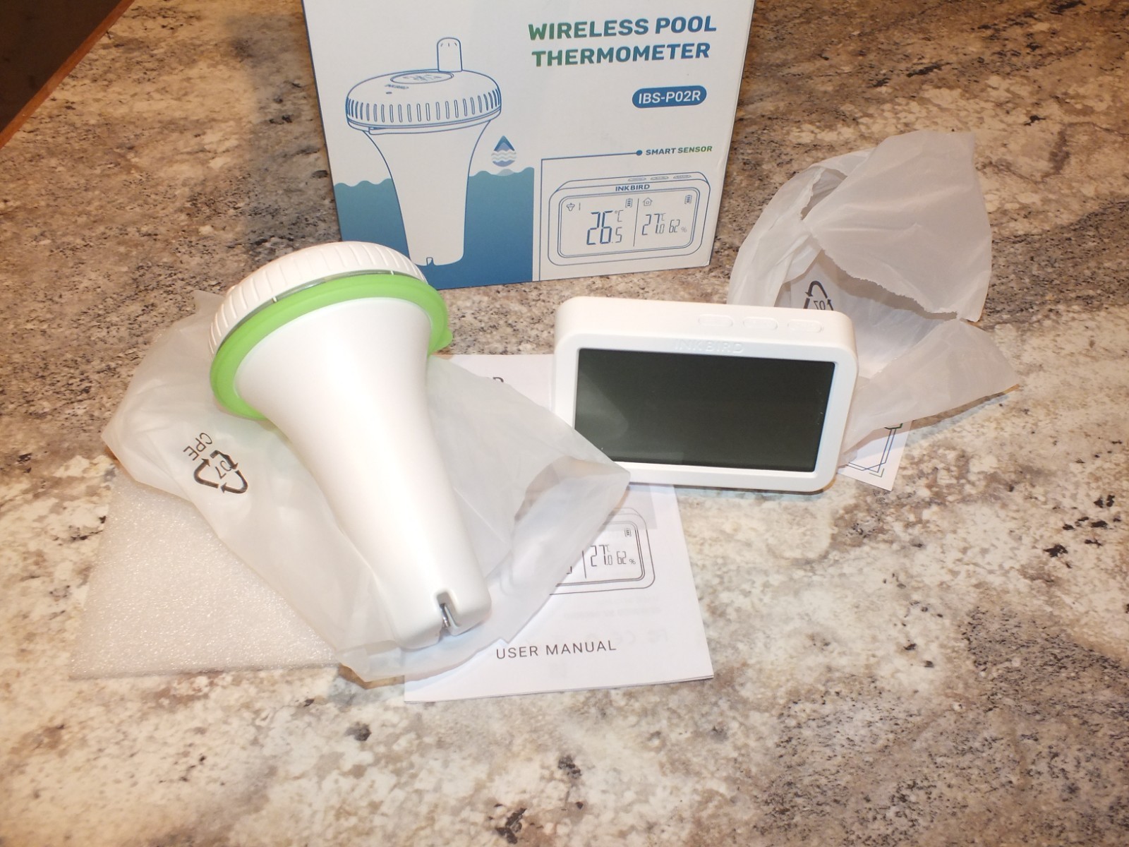 Inkbird Wireless Pool Thermometer IBS-P02R Smart Sensor