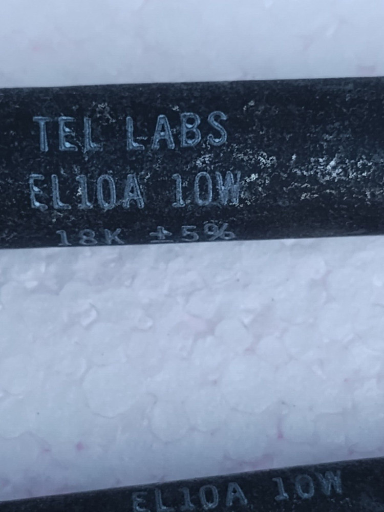 18k ohm 10 watt resistor Tel Labs Wire Wound (5) Quantity