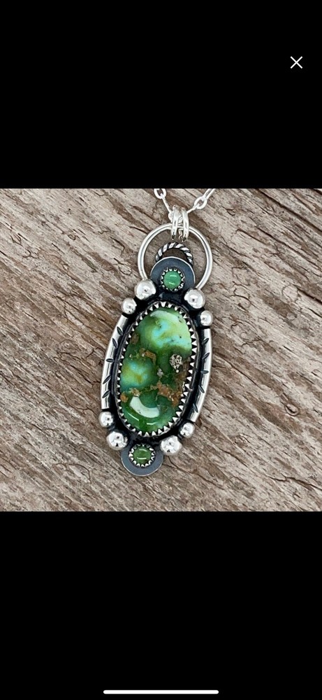 turquoise necklace sterling silver