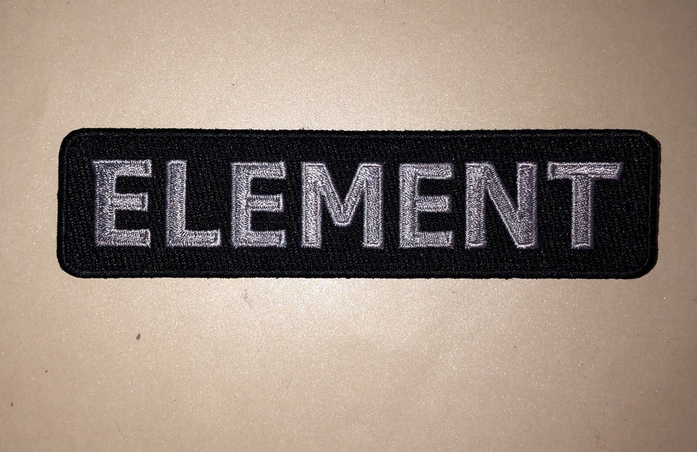 ELEMENT Embroidered Patch 1.25”x5.25” Skateboards