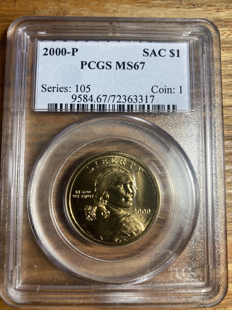 2000-P Sacagawea Dollar Coin PCGS MS67