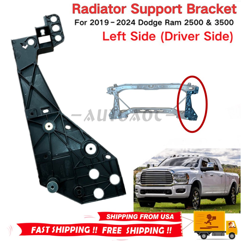 Radiator Core Support Bracket Left Driver Side For Ram 2500 3500 2019-2024
