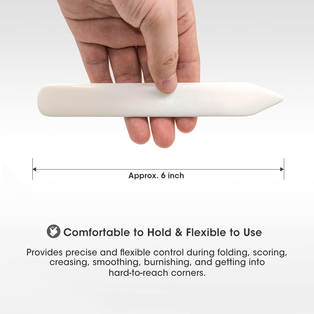Genuine Bone Folder Tool – Scoring, Creasing, Folding Burnishing for Paper,