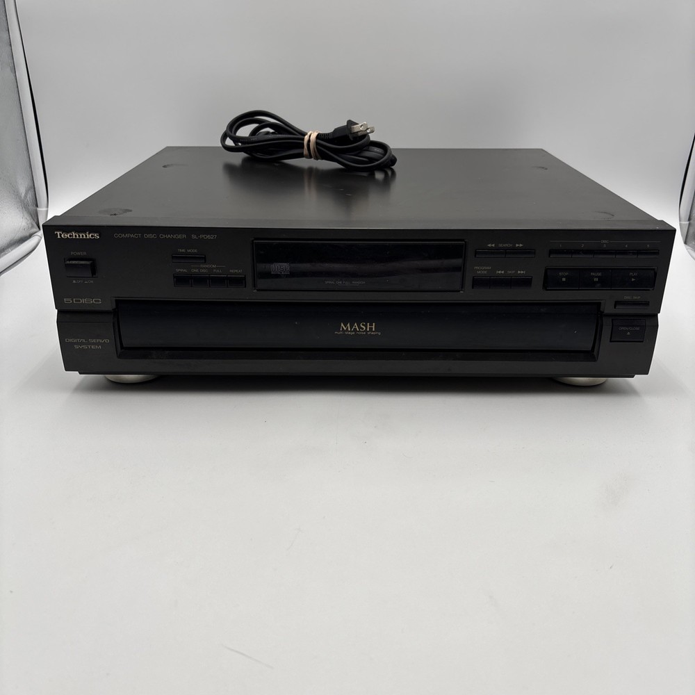 Technics SL-PD627 MASH Compact Disc Changer - 5 Disc -  Black - Tested Working