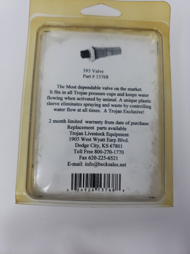 Trojan 13768 393 Valve