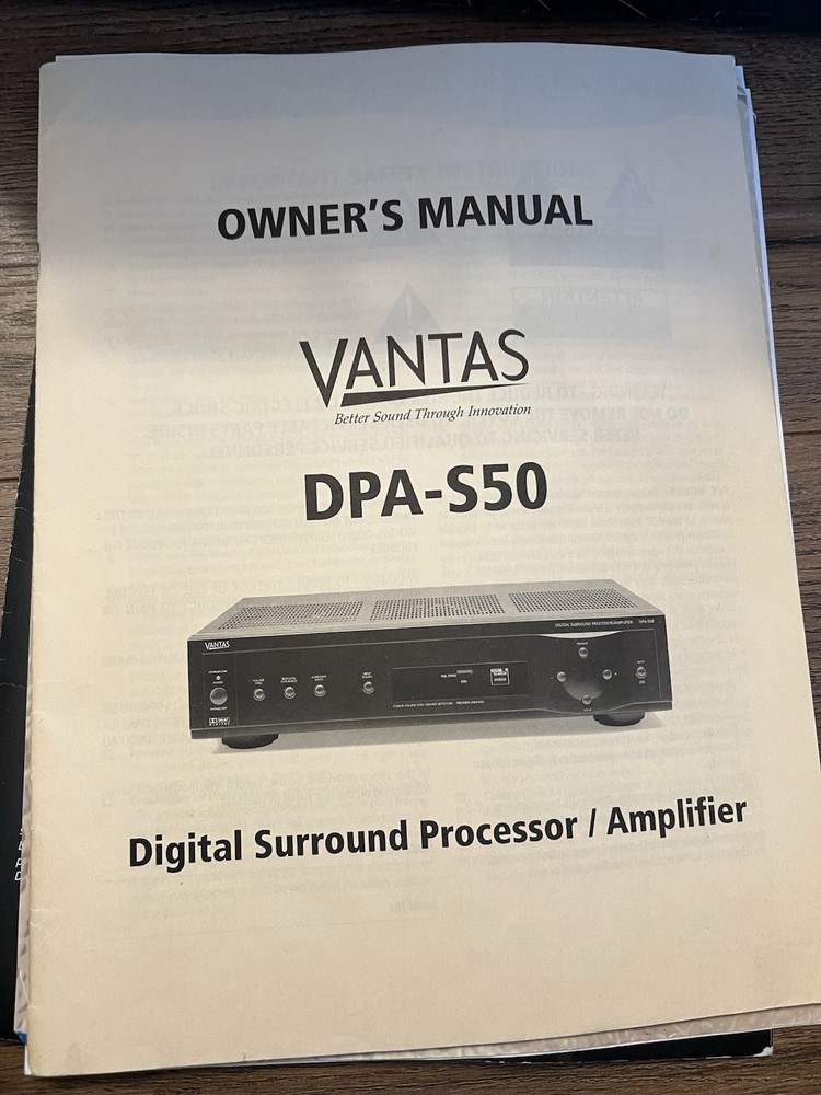 VANTAS Amplifier - DPA-S50 Digital Surround Processor / Amplifier