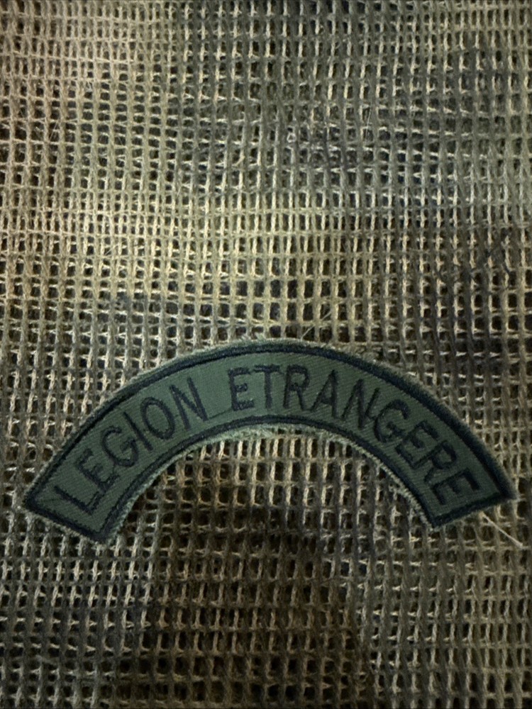 French Foreign Legion Pocket Patch Commandos Afgan War -OD GREEN