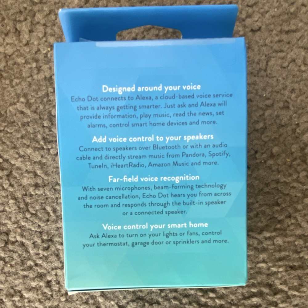 Amazon Echo Dot (2nd Generation) Smart Speaker Alexa Wi-Fi Bluetooth Voice