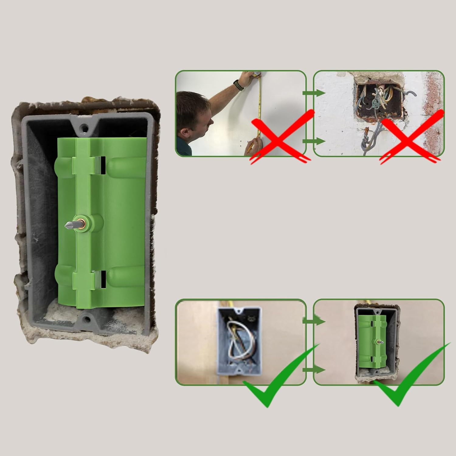 5 Pcs Outlet Marker for Drywall Installation Drywall Marking Tool for Electrical