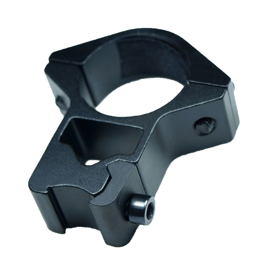2 Pcs 1" Diameter 10mm 3/8" High Profile See-Thru Dovetail Scope Ring Mount