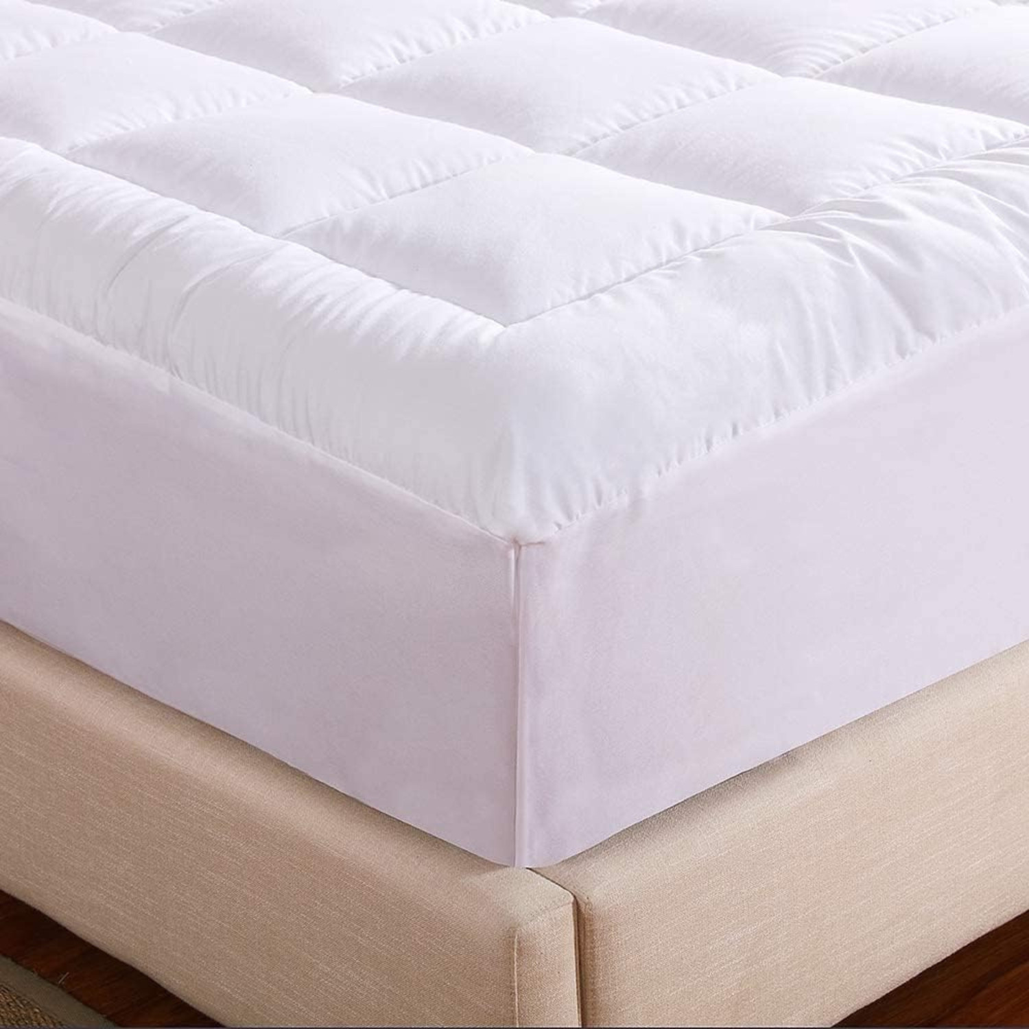 Extra Deep 4" Ultra-Fluffy Queen Mattress Topper – Soft Pillow Top for Back Pain