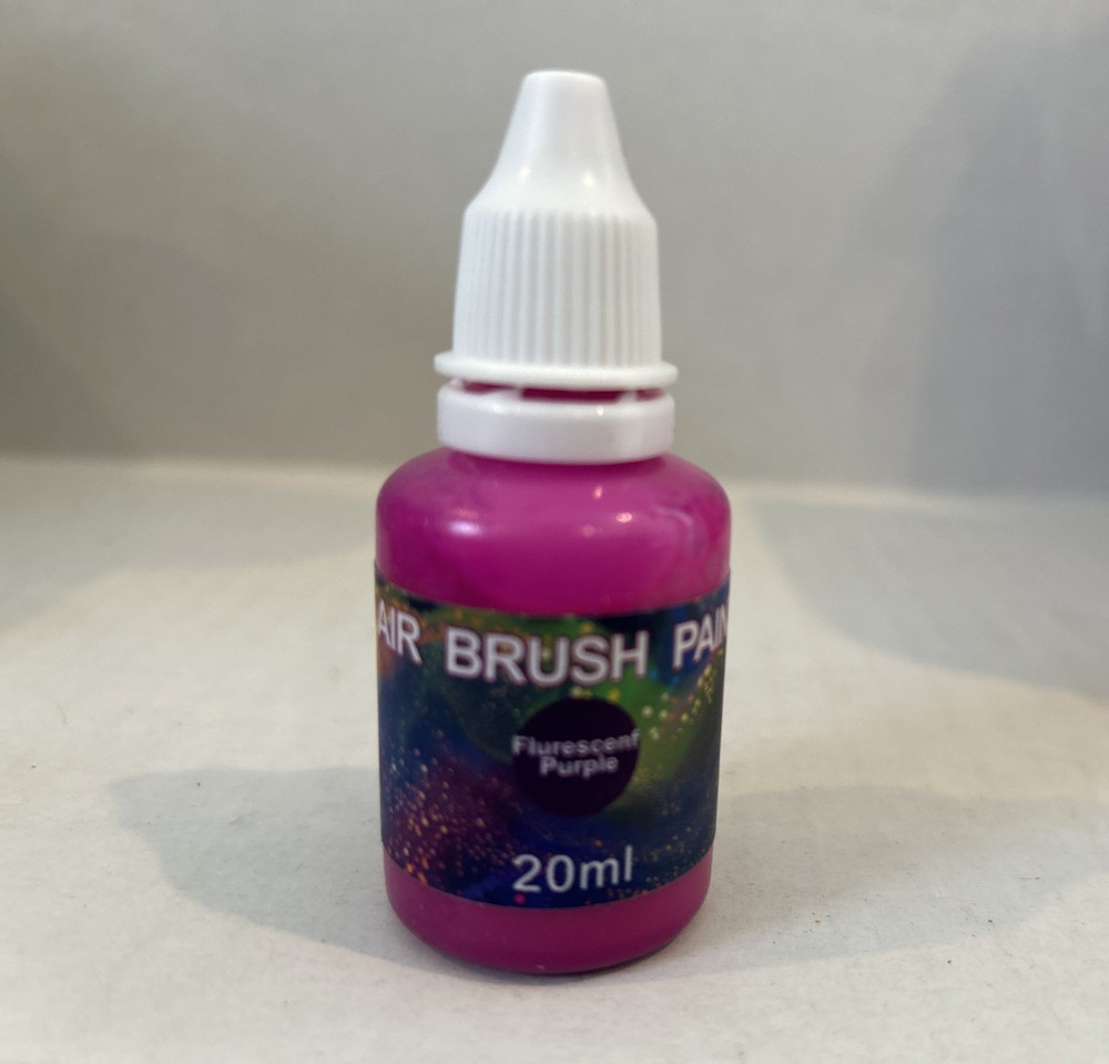 AIR BRUSH PAINT SET 30 COLORS & 2 THINNERS WATERPROOF QUICK DRYING MULTI SURFACE