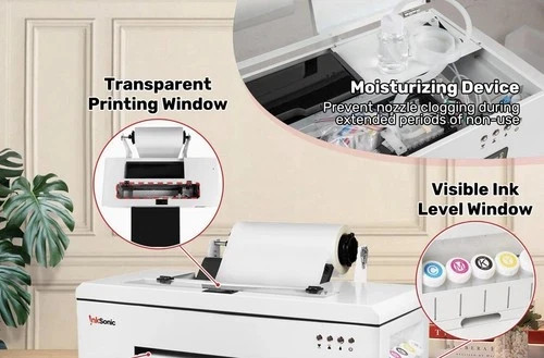 InkSonic R1390 A3 DTF Printer Bundle – Lightly Used, Tested, White Ink System