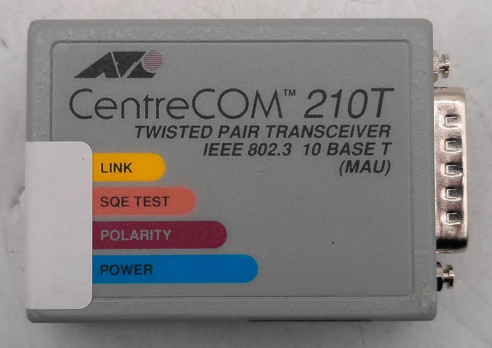 ALLIED TELESYN CENTRECOM 210T AT-210T TWISTED PAIR TRANSCEIVER