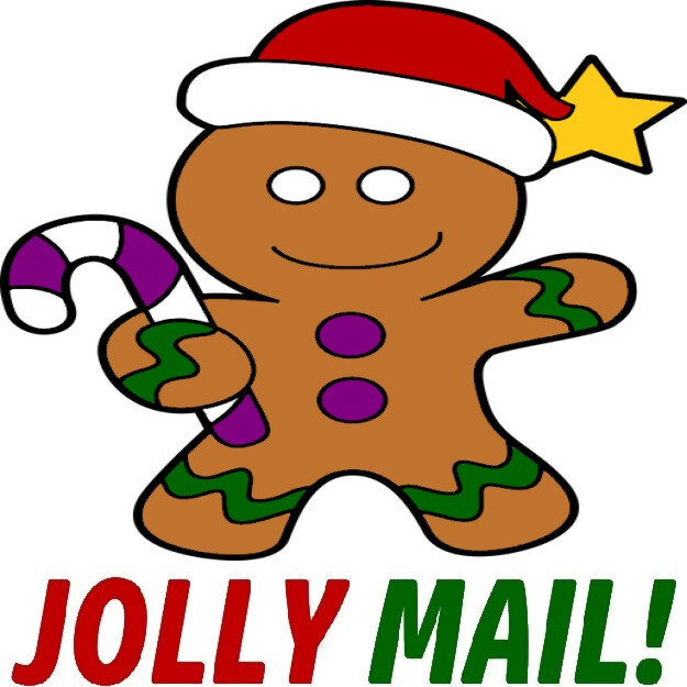 30 Custom Jolly Mail Gingerbread Man Personalized Address Labels