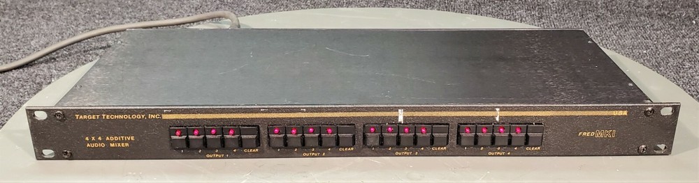 TARGET TECHNOLOGIES TTI FRED MKI MK1 4X4 ADDITIVE AUDIO MIXER