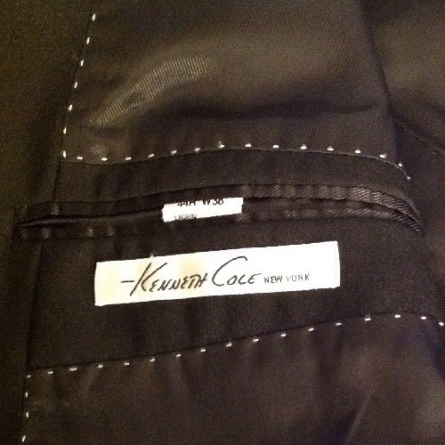 Kenneth Cole Men’s Black 44 Blazer