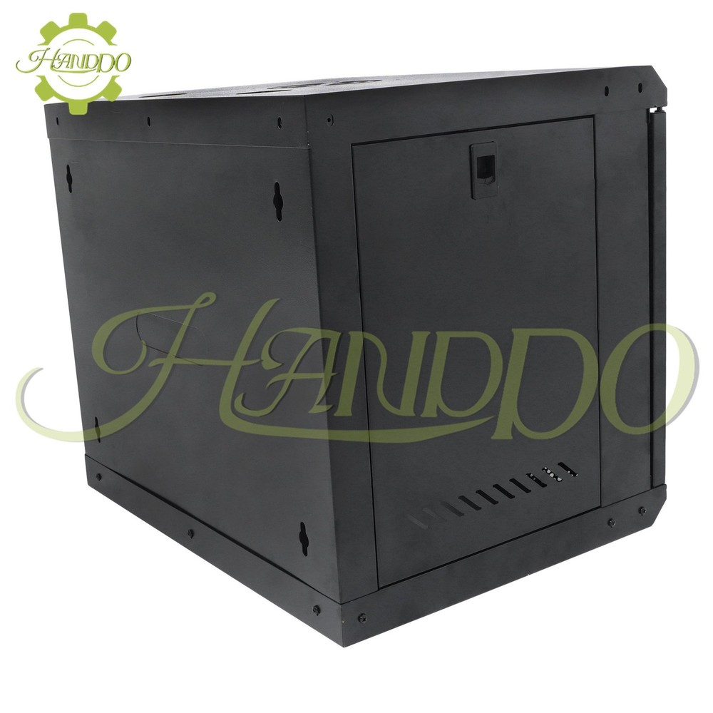 9U Wall Mount IT Data Network Server Rack Cabinet Enclosure 15.5" Depth Black