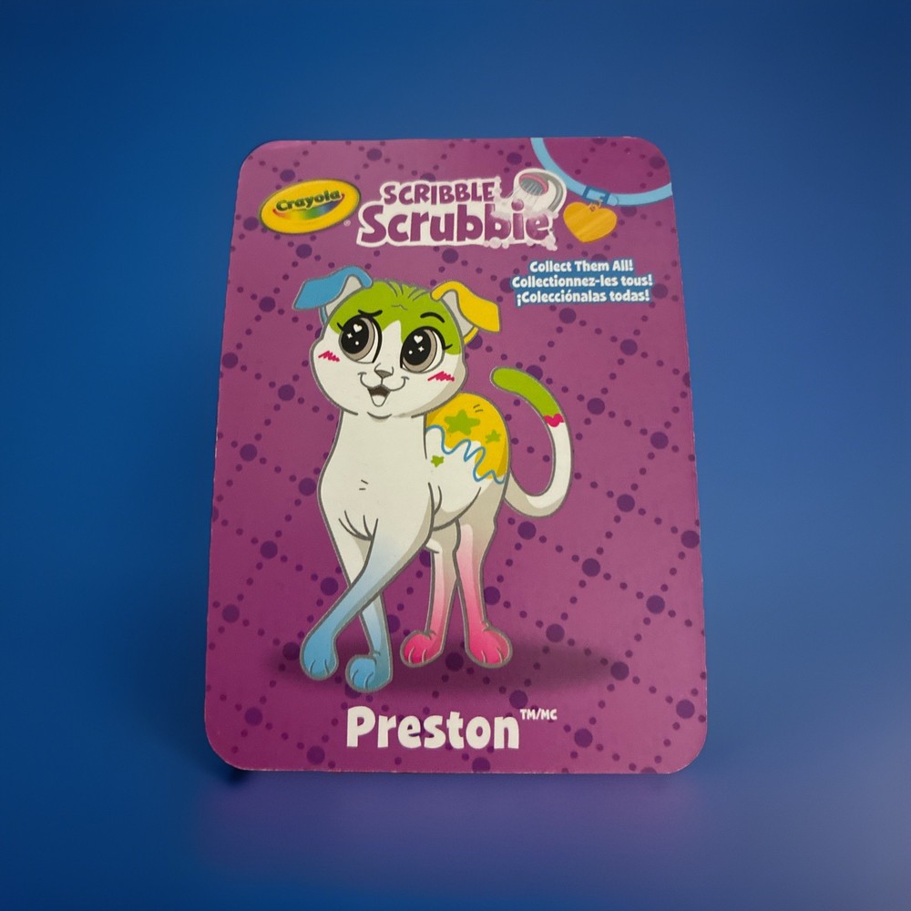 Crayola Scribble Scrubbies Pets Washable New In Box (PRESTON)