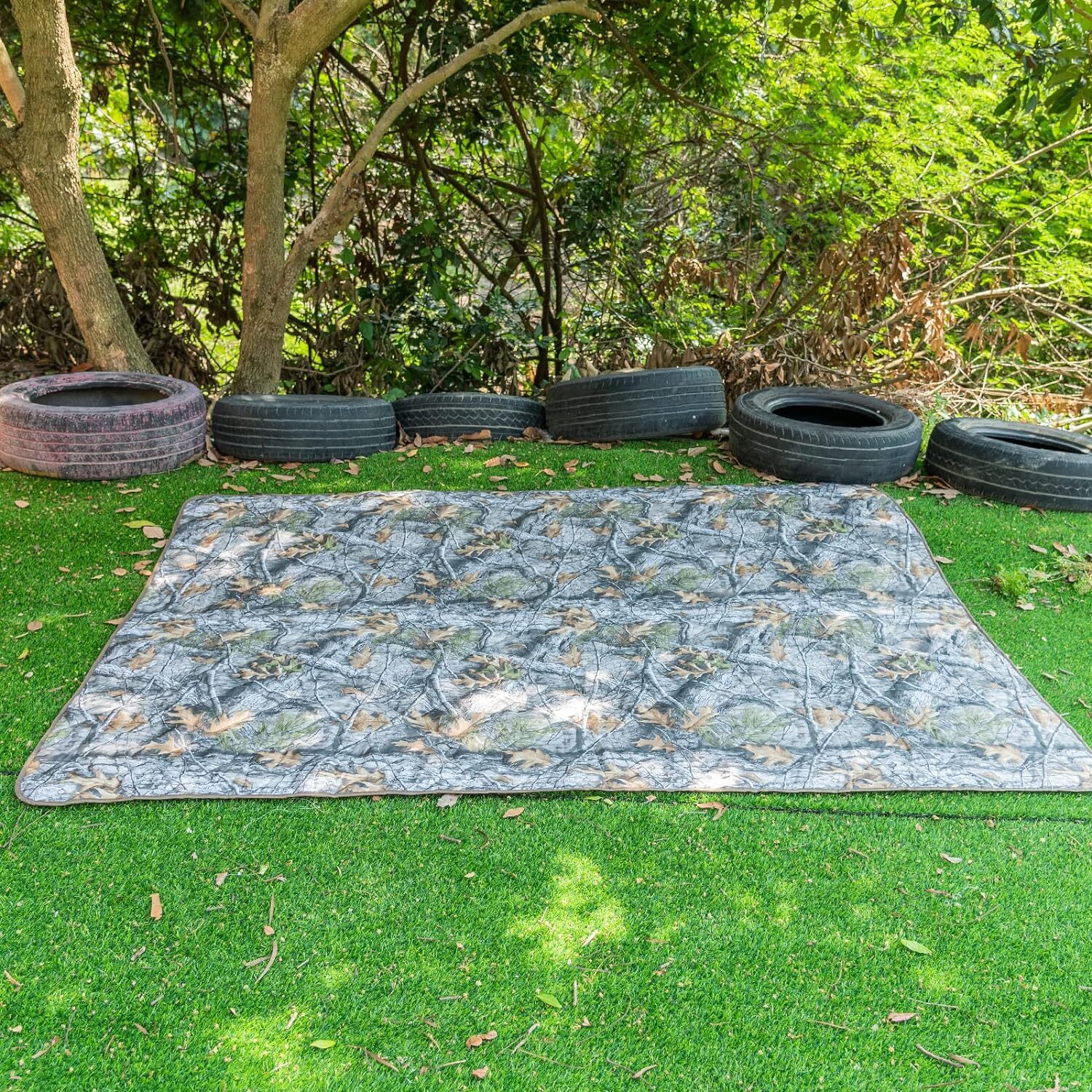 Camo Woobie Blanket Waterproof Poncho Liner for Outdoor Camping, Hiking, Hunting