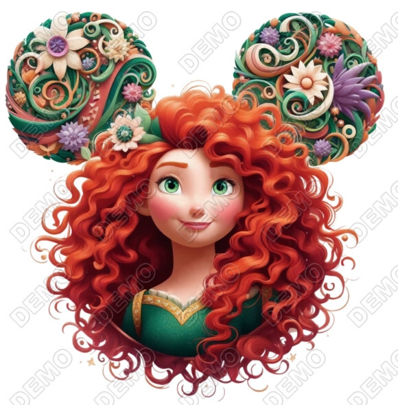 Brave Merida  DTF  Shirt Iron on Transfer