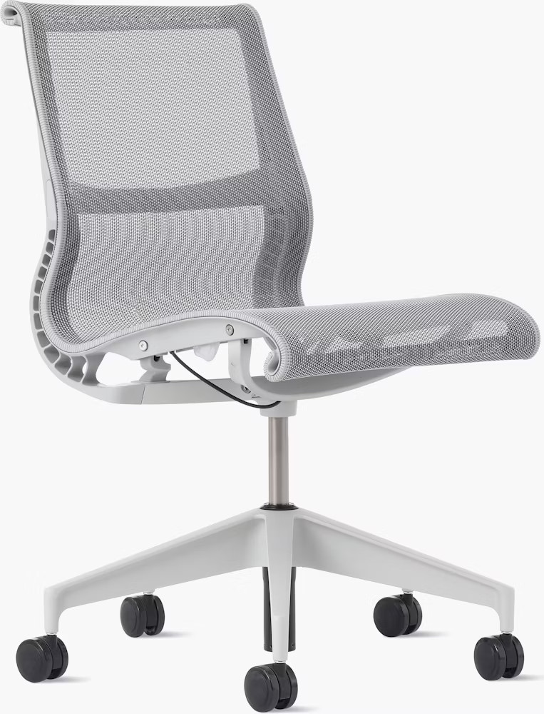 Herman Miller Setu Armless- Studio White-Refurbished Approved By Madison Seating