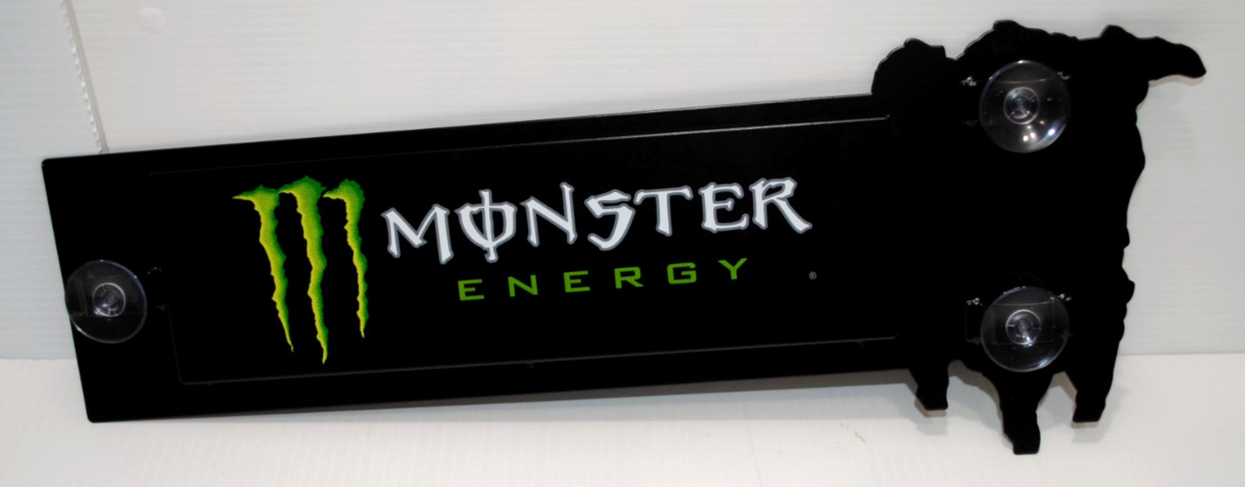 monster energy double sided metal sign
